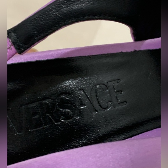 Versace Frame Slingback Sandal Size 37.5 - Picture 5 of 12